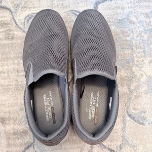 NWOT Skechers Men's Charcoal Slip-On Loafers